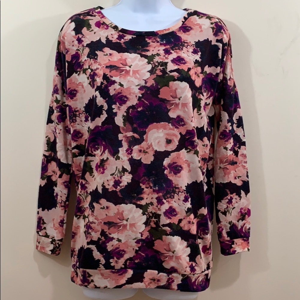 Mason & Mackenzie Floral Long Sleeve Shirt  Sz XS